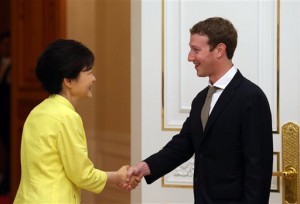 Park Geun-hye, Mark Zuckerberg