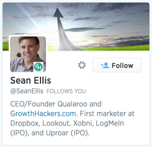Sean Ellis Twitter